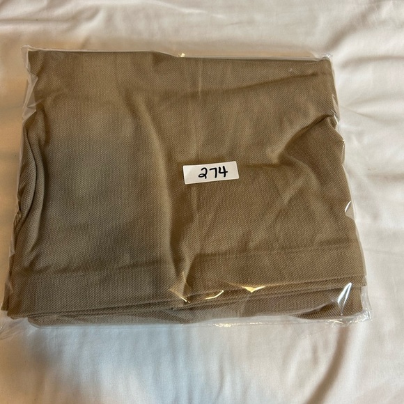 Vintage Jeanne Pierre Classic Tan Polo Dress - Size Large NOS NWT 100% Cotton - Picture 6 of 6